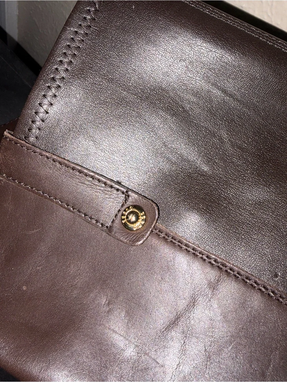 Guess Women's Over-the-Knee Leather Boots in Dark Brown